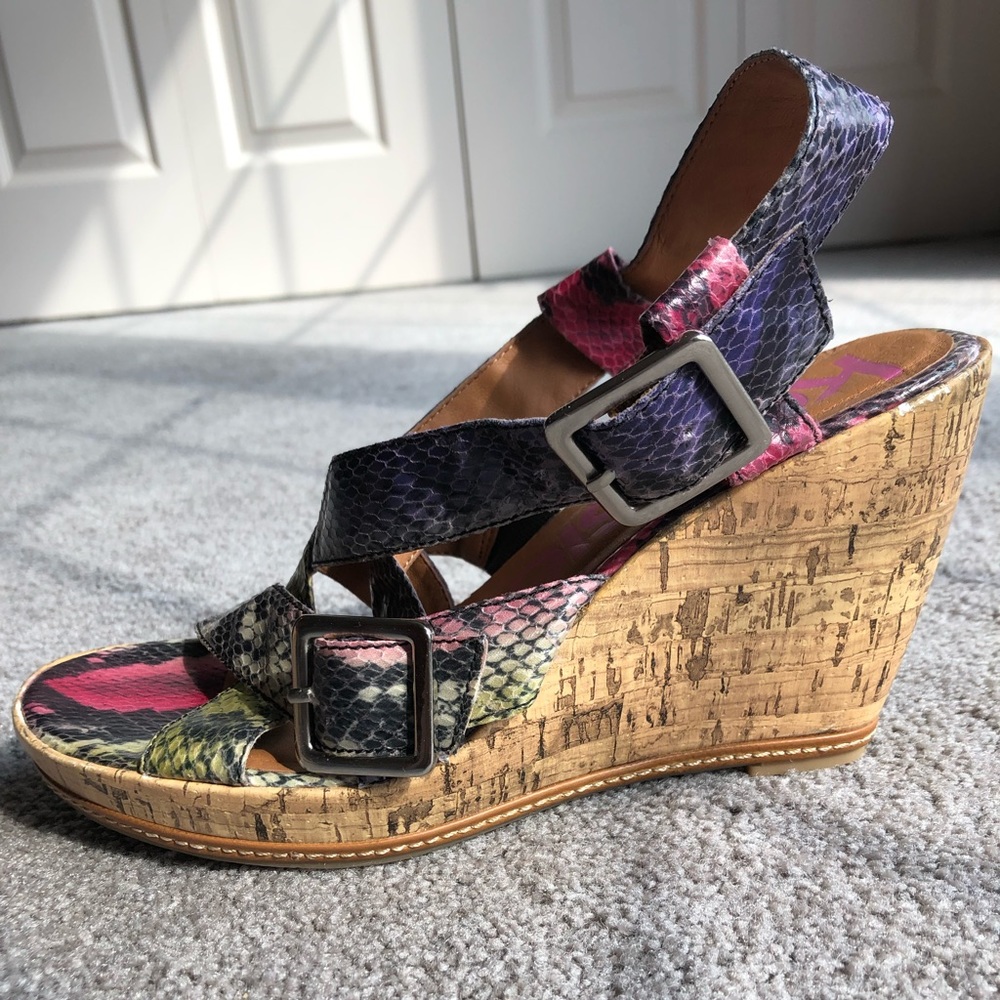 EUC Kensie Girl Snake-print Sandal